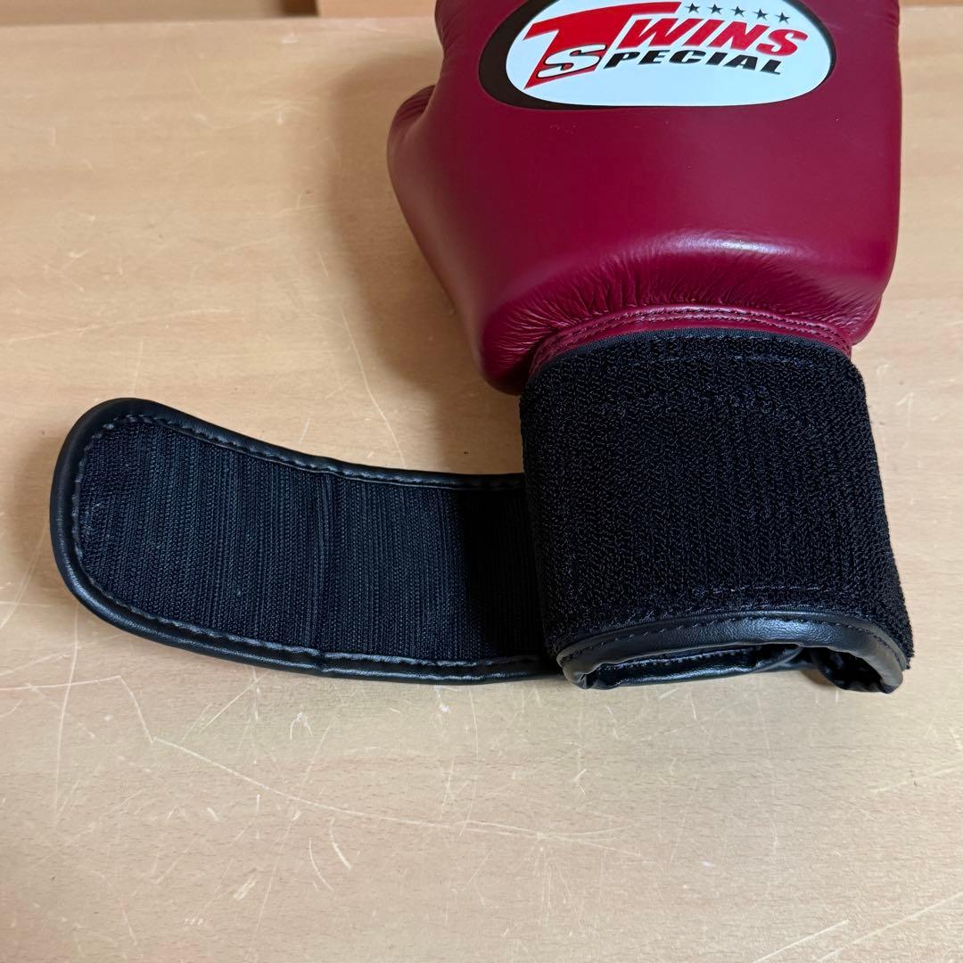【美品】TWINS ツインズ ボクシング グローブ 8oz 本革 ワインレッド