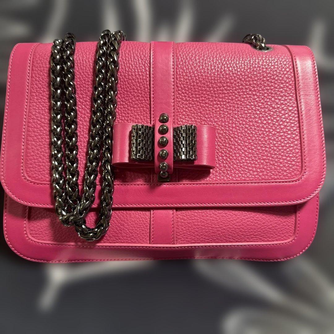 クリスチャン・ルブタン レザー ショルダーバッグ