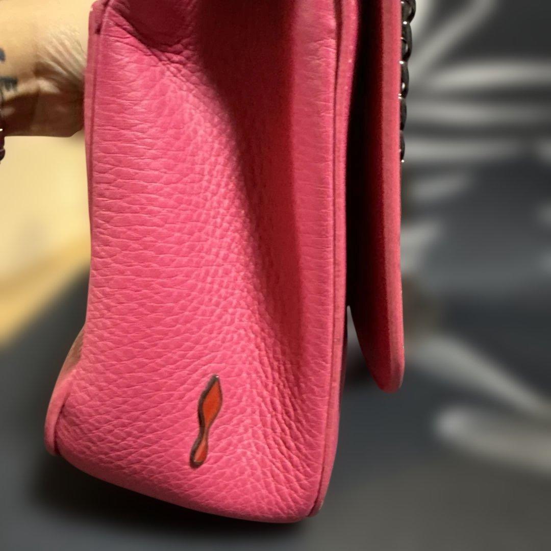 クリスチャン・ルブタン レザー ショルダーバッグ