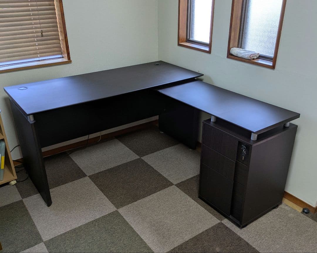 【引き取り限定】ニトリ　 L字システムデスク 　パソコンデスク
