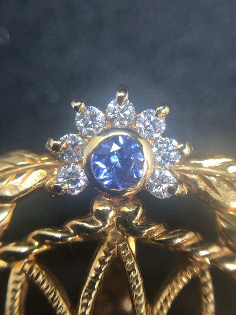 梶光夫 K18 pt900 ダイヤモンド ペンダント トップ ブローチ