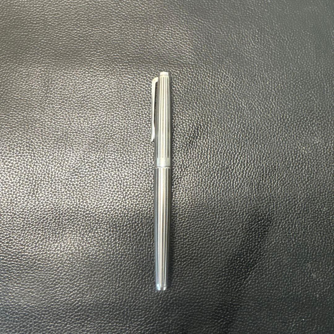 SAILOR シルバー万年筆 ストライプデザイン18KWG 現状品