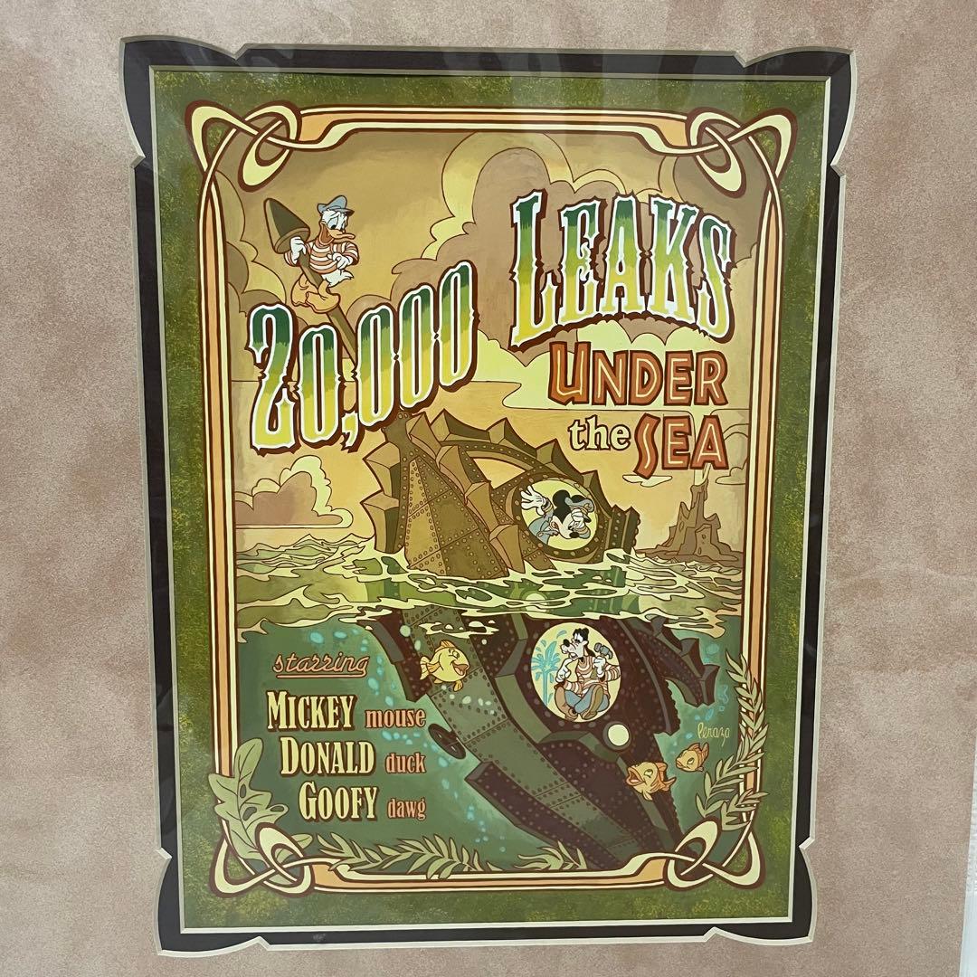 美品★超希少！WDW限定アイテム　ディズニーアート《海底2万マイル》disney