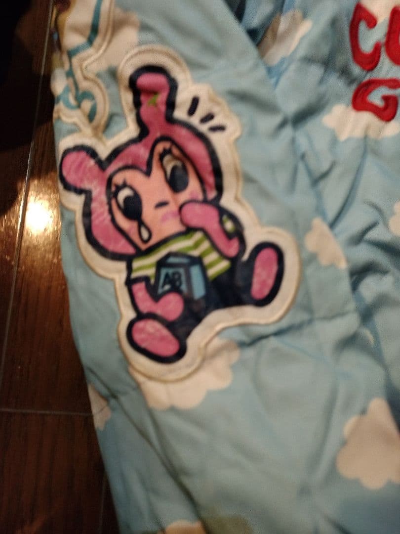 ナルミヤインターナショナルエンジェルブルーリバーシブルブルゾン１６０美品レトロ