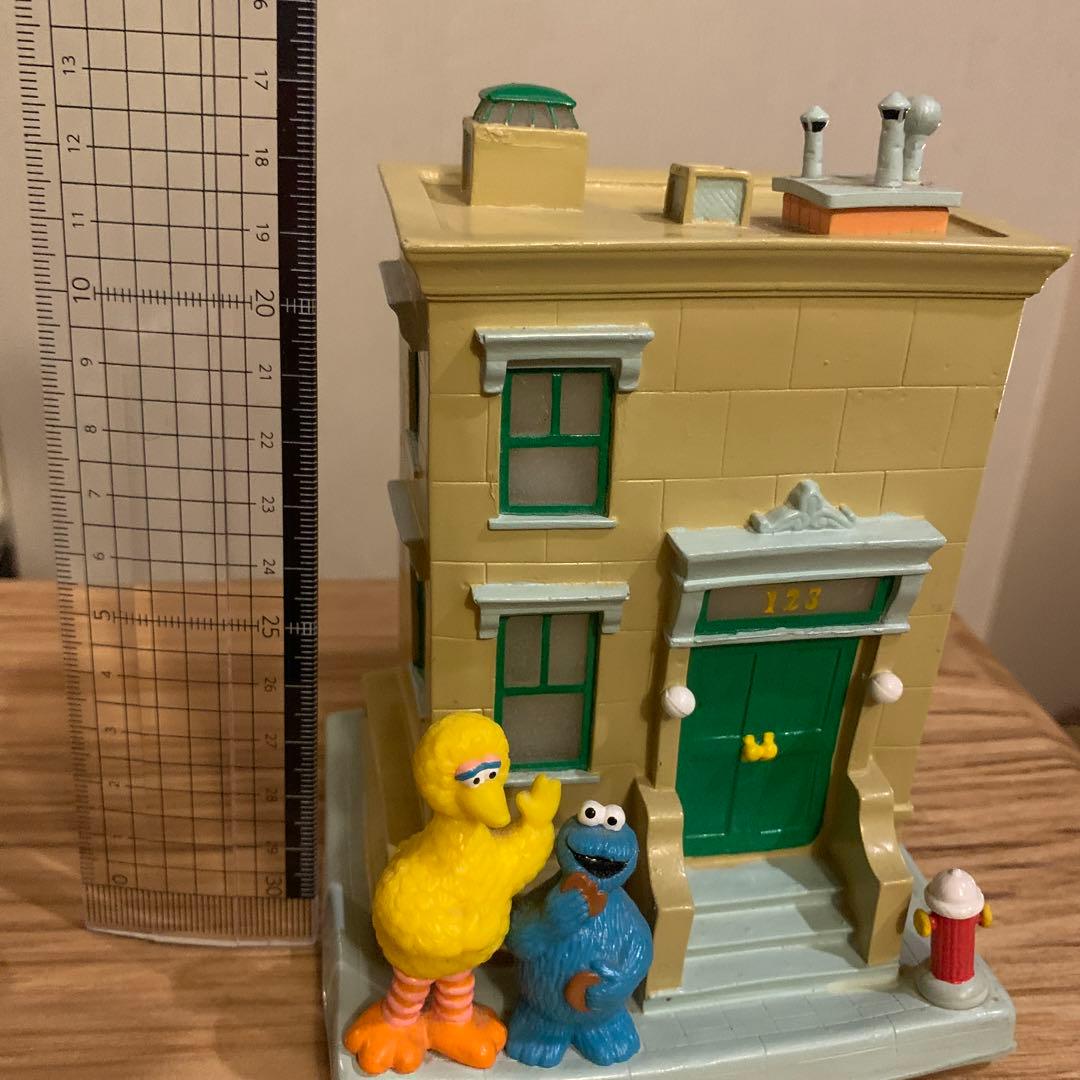 激レア★セサミストリート バード　クッキーモンスター　ジオラマ　フィギュア
