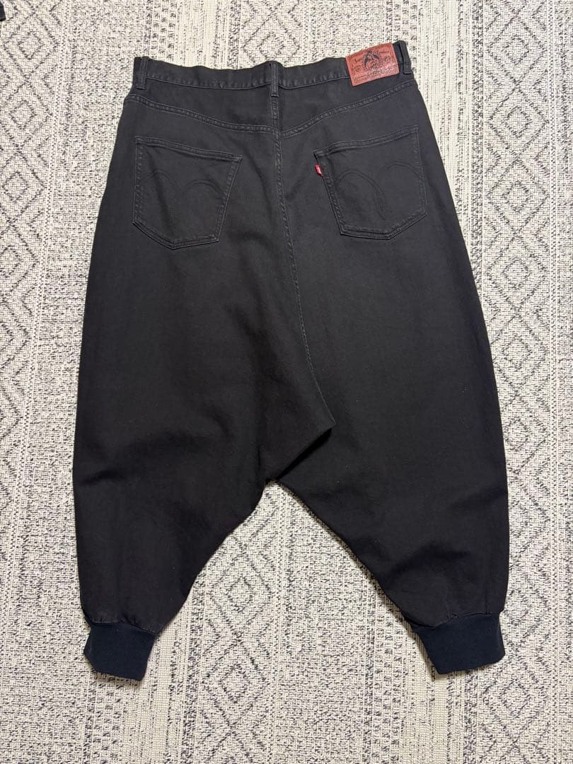 glamb Bayler wide denim サルエル ブラック