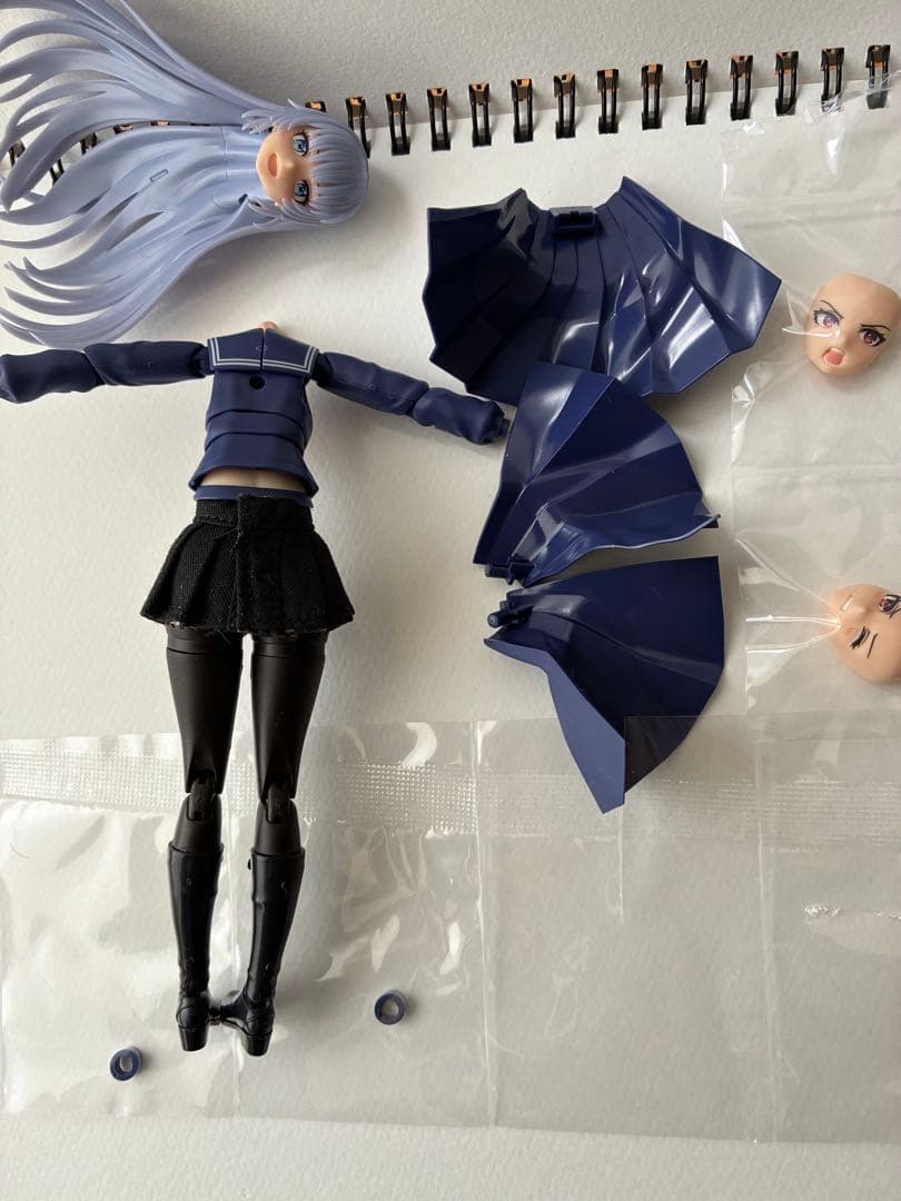 布スカート付き　コトブキヤ限定薬師寺久遠ベースの寄せ集めジャンク　創彩少女庭園