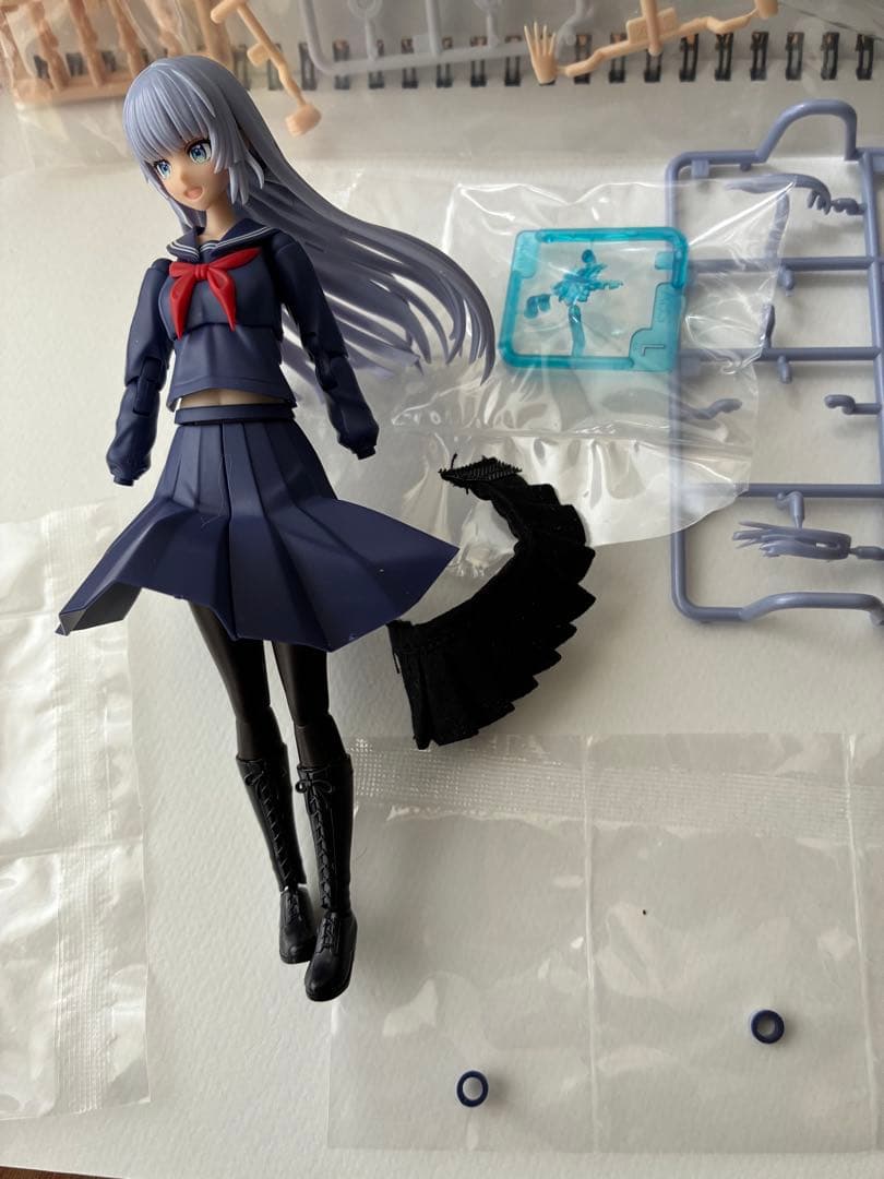 布スカート付き　コトブキヤ限定薬師寺久遠ベースの寄せ集めジャンク　創彩少女庭園