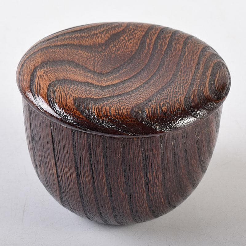 茶道具　桐製内金溜　棗　茶器　仕覆・時代箱付　V　R8643