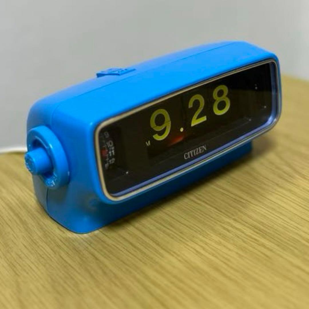 【メンテ済・動作正常】美品！CITIZENパタパタ時計 リーフタイム013