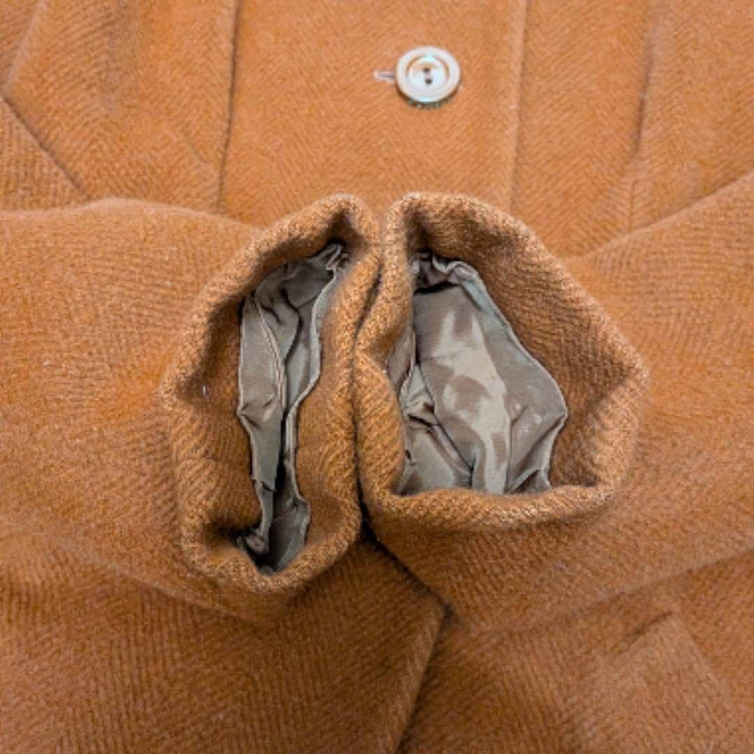 美品 Christian Dior チェスターコート ウール アンゴラ チンチラ