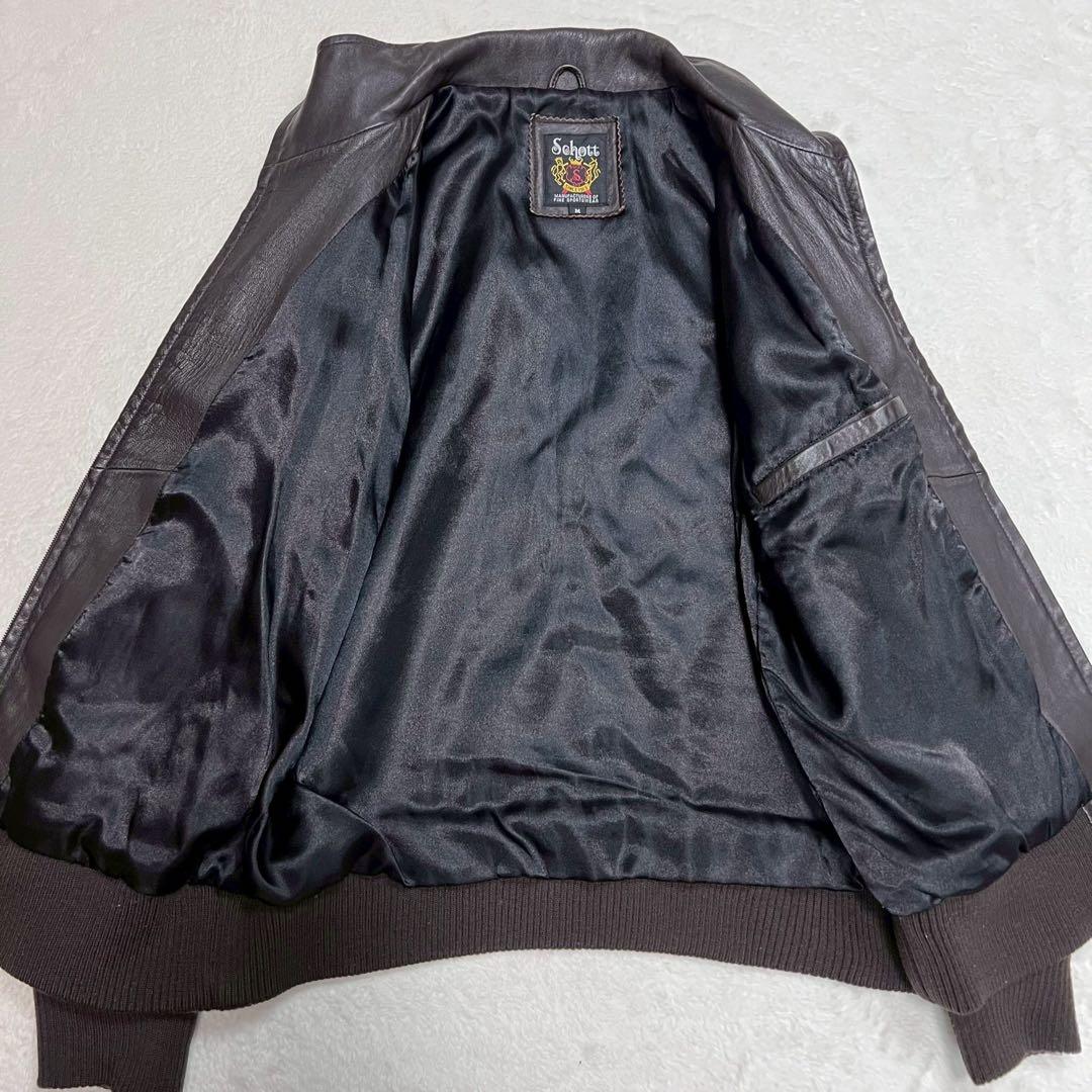 Schott ショット ラムレザー トラックジャケット トラッカー 羊革