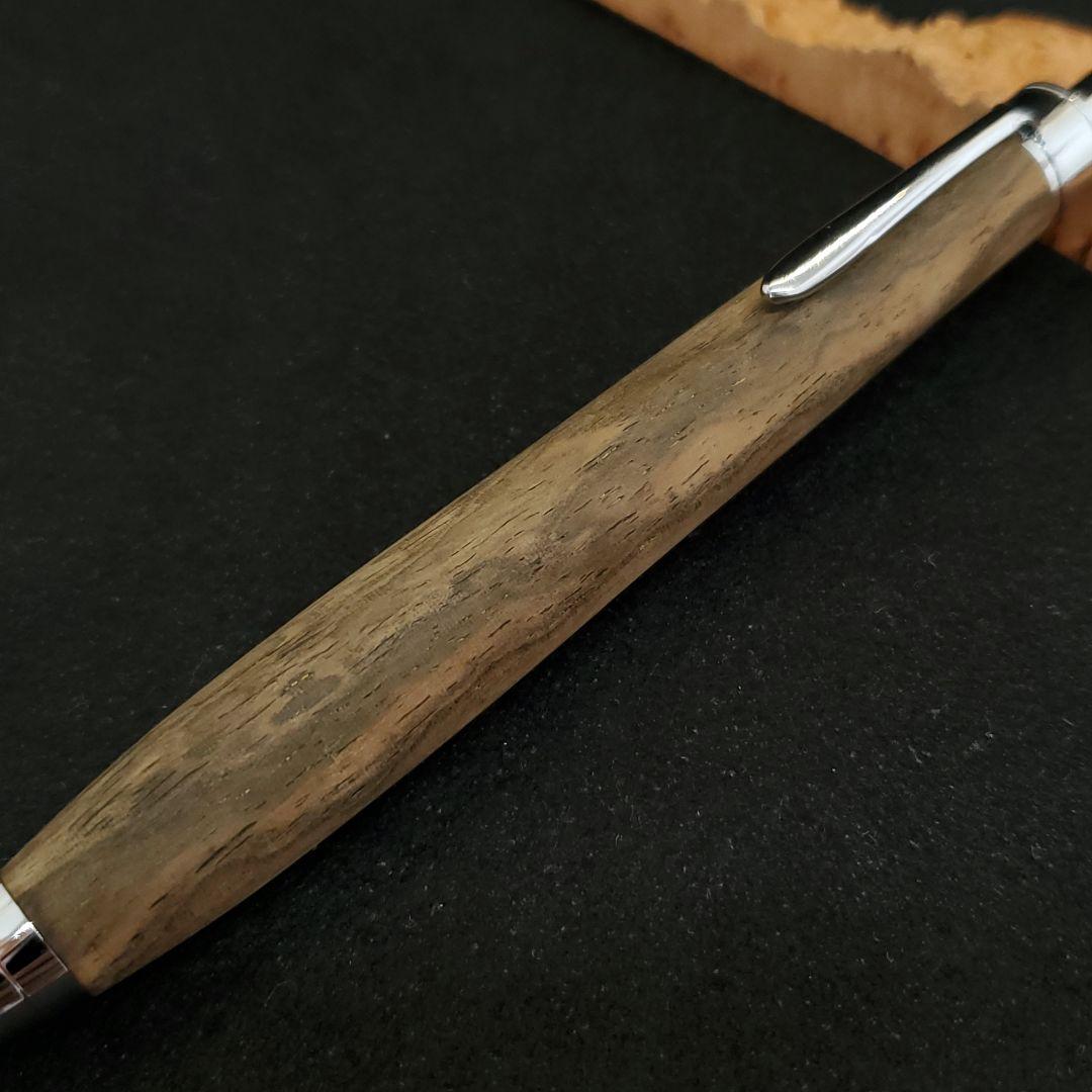 No.25ハンドメイド木軸シャーペン黒柿