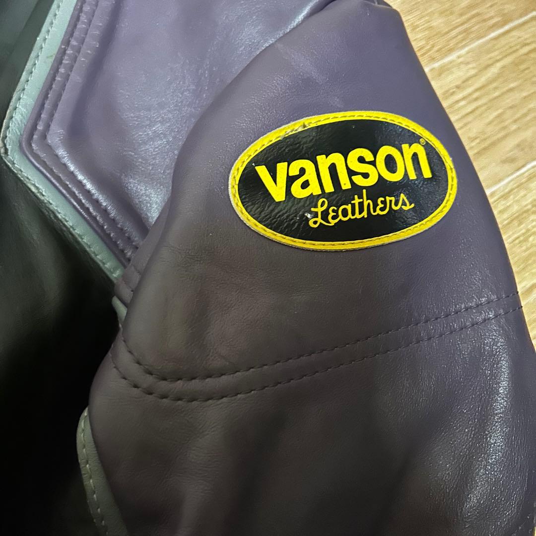 レア USA製 VANSON シングル ライダース ジャケット 38 TALON