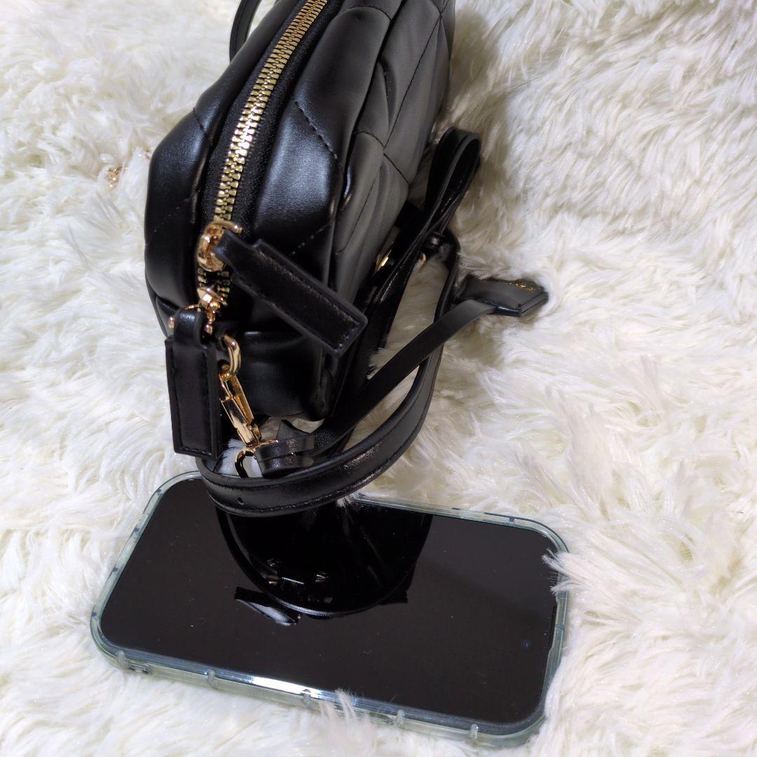 PRADA ブラック キルティング ショルダーバッグミニ