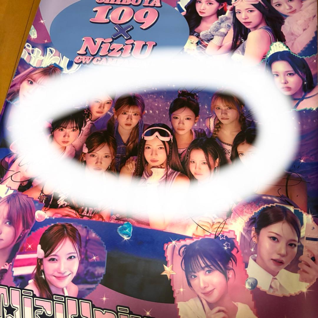 NiziU 全員　直筆サイン入りポスター　SHIBUYA109