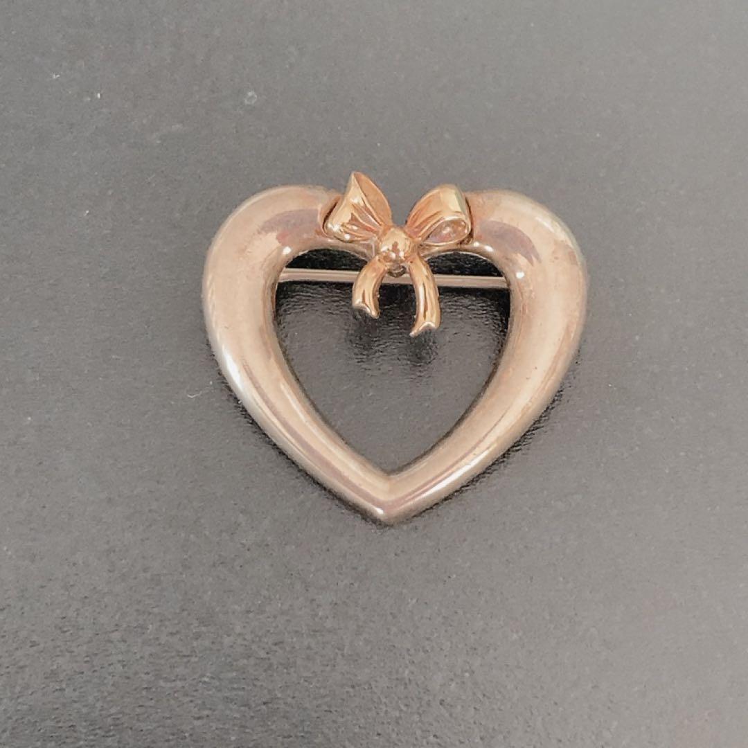 ティファニー　ブローチ　ハート　リボン　コンボ