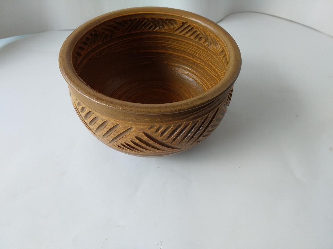 平安 健二 彫三島 建水 湯こぼし 茶道具 茶器 新品 未使用 です。