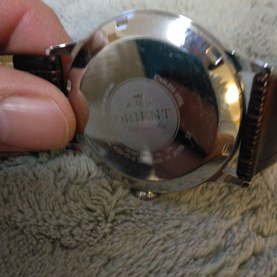 ORIENT 自動巻き時計 ホワイト文字盤