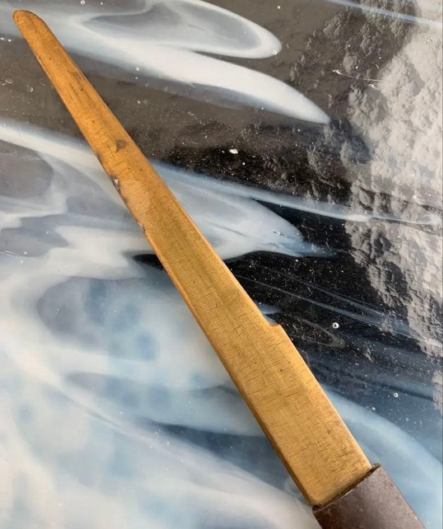 小柄小刀　魚図小柄袋　刀装具（15cm以下の合法サイズ）