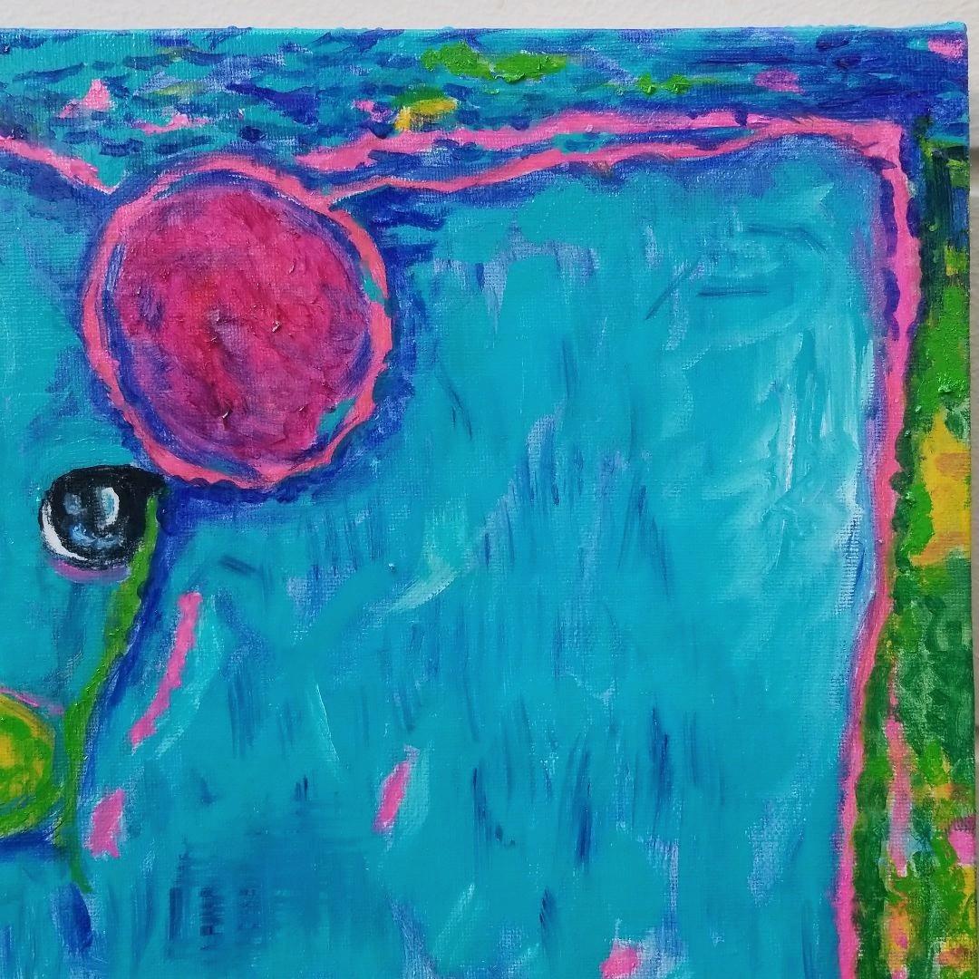 キャンバス 油絵　専用　カラフルCOWS   　5