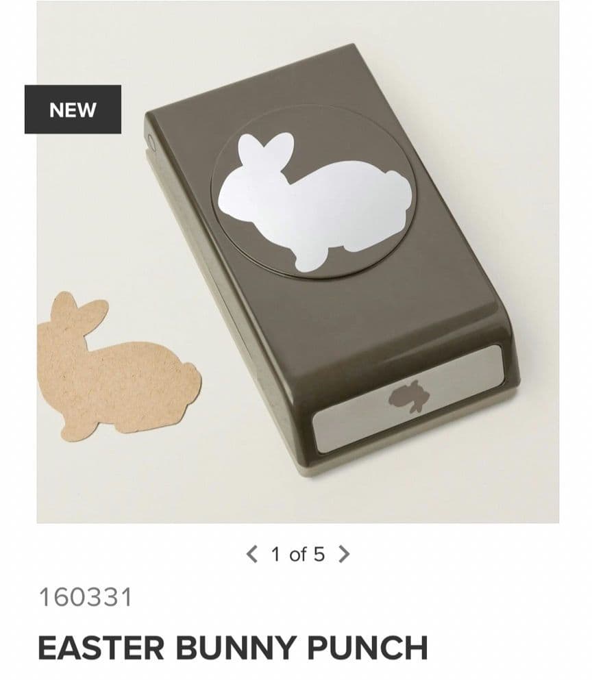 １点限り♡未使用　バニーパンチうさぎのパンチ＆スタンプセット　スタンピンアップ