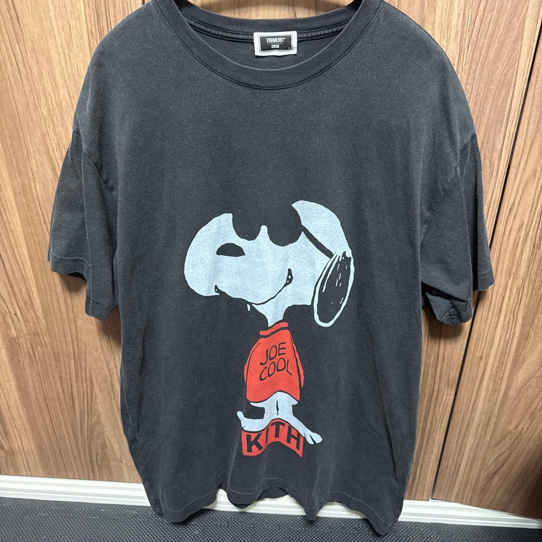 スヌーピー ジョークール Tシャツ M ブラック KITH