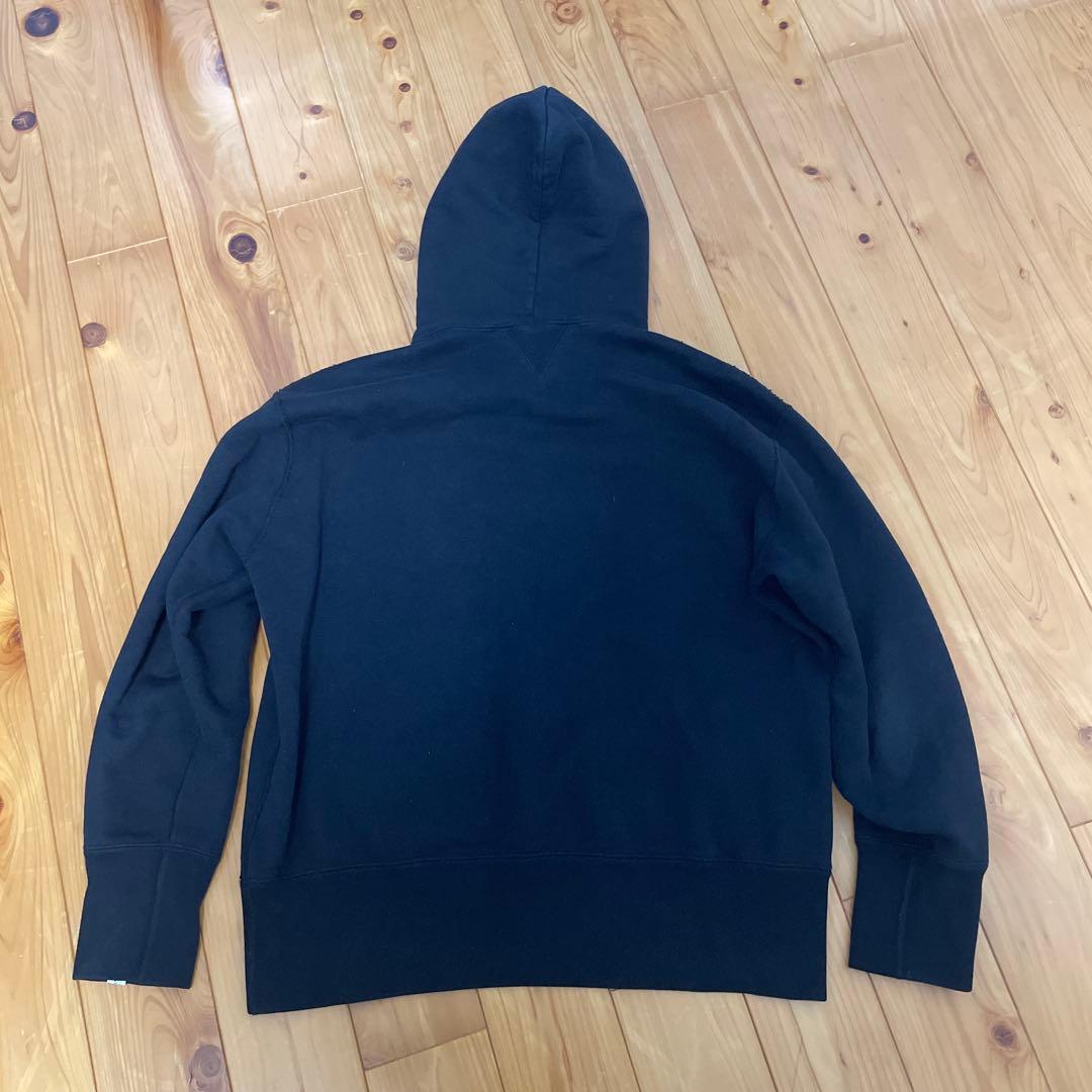 【ビームスプラス別注】ループウィラー　パーカー　ブラック