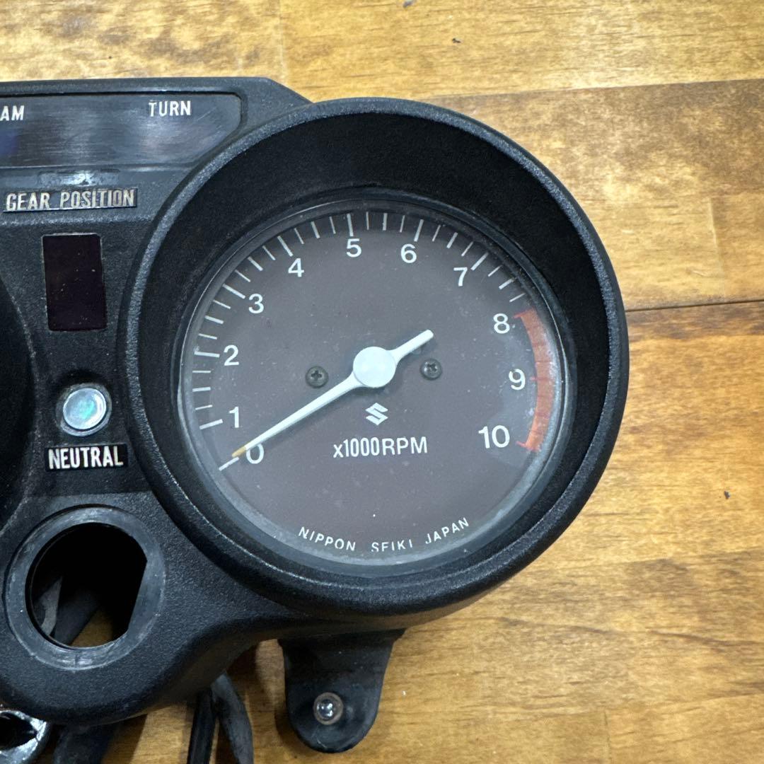 【超希少当時物】　国内　スズキ純正　GT380B7 実働メーター　後期型