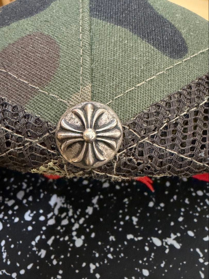 CHROME HEARTS 迷彩キャップ　クロムハーツ　fuck