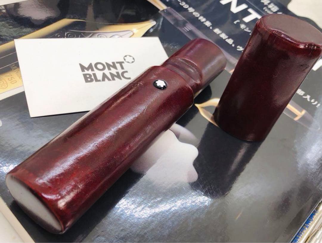 モンブラン　★巨匠ロマノメイのハンドメイド一生物★フローレンス製ペンポーチの逸品