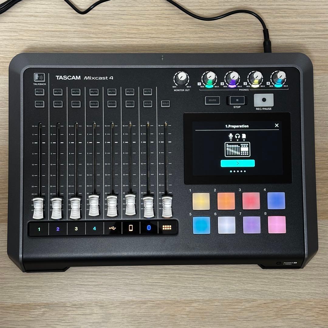 TASCAM Mixcast 4 タスカム ポッドキャスト制作ワークステーション