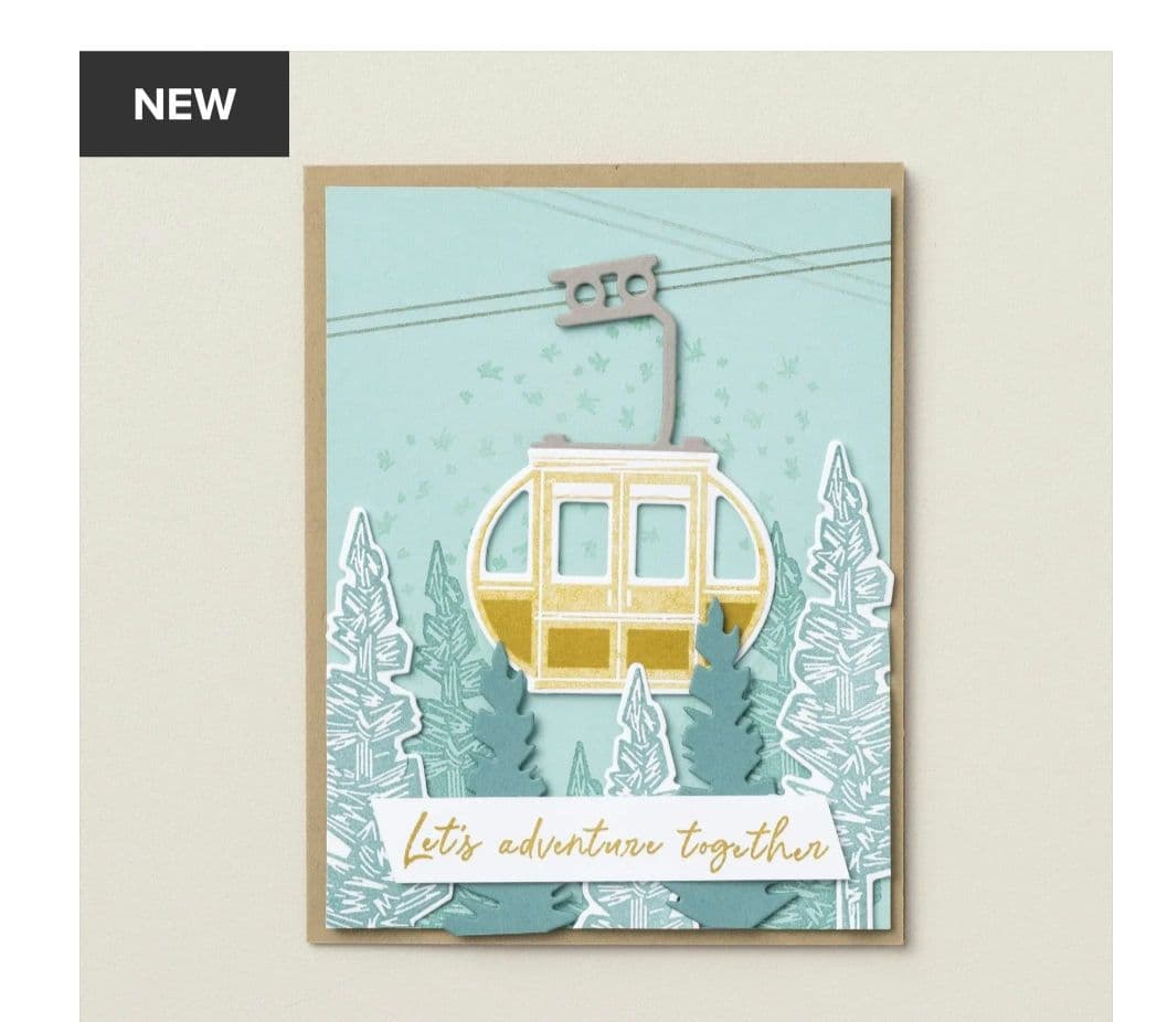 １点限り！ロープウェイスタンプ＆ダイ　スタンピンアップ