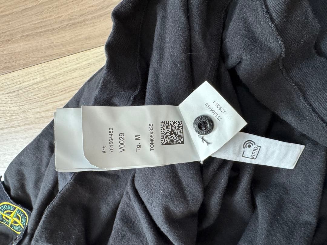 STONE  ブラック 長袖Tシャツ