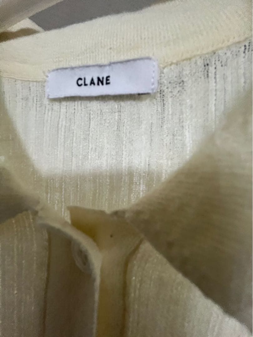 ニットポロシャツ　clane（クラネ）