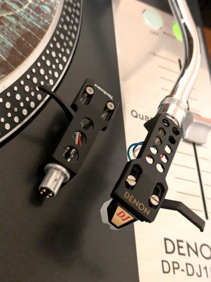 DENON DP-DJ101s ターンテーブル+ヘッドシェル(カートリッジ＆針)