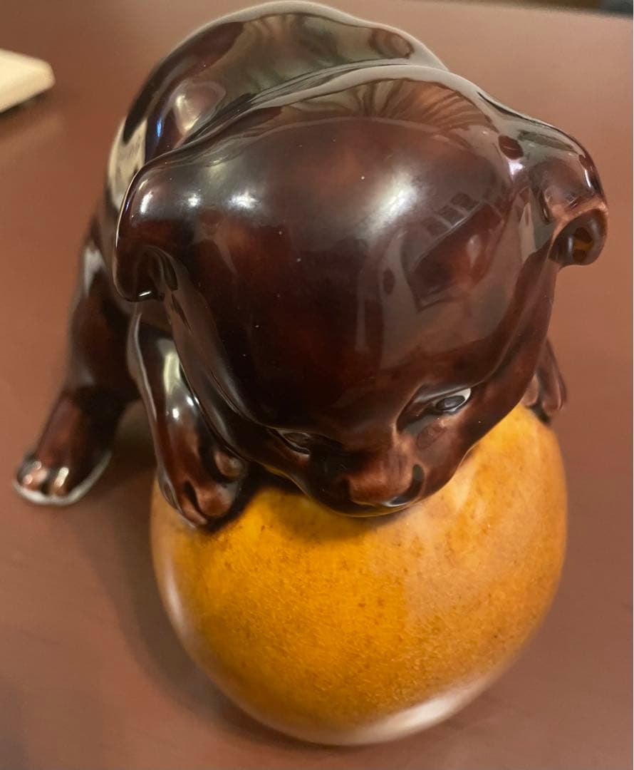 九谷焼　浅蔵五十吉　人間国宝　干支　戌　いぬ　置物