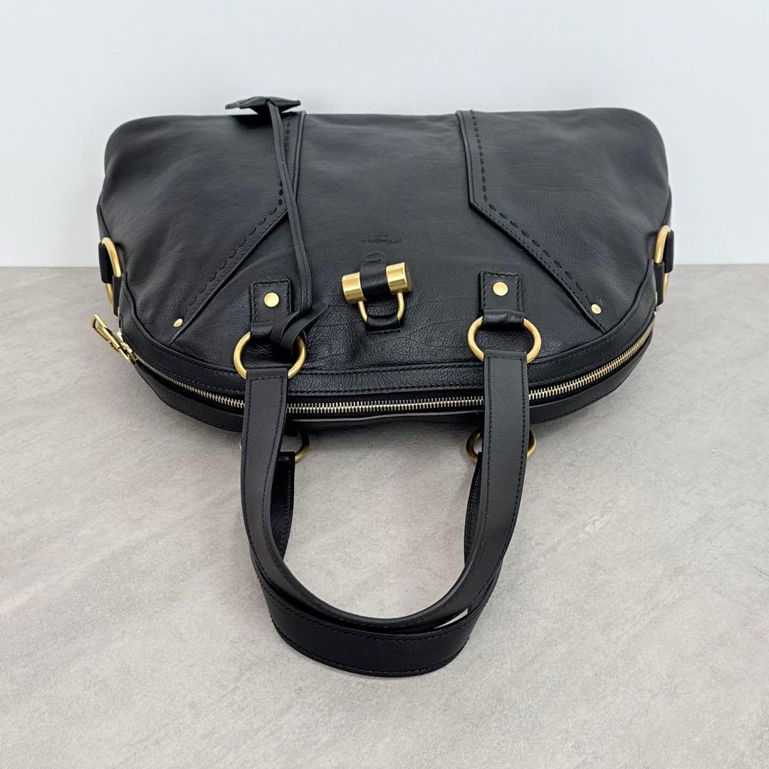Yves Saint Laurent ミューズ トゥ ハンドバッグ ブラック