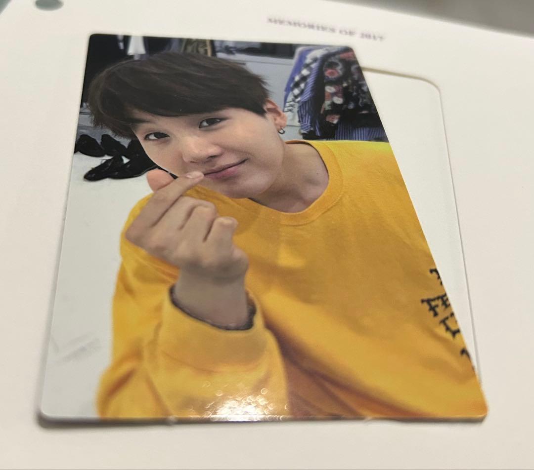 BTS memories SUGA 2017 トレカ（公式）台紙付き