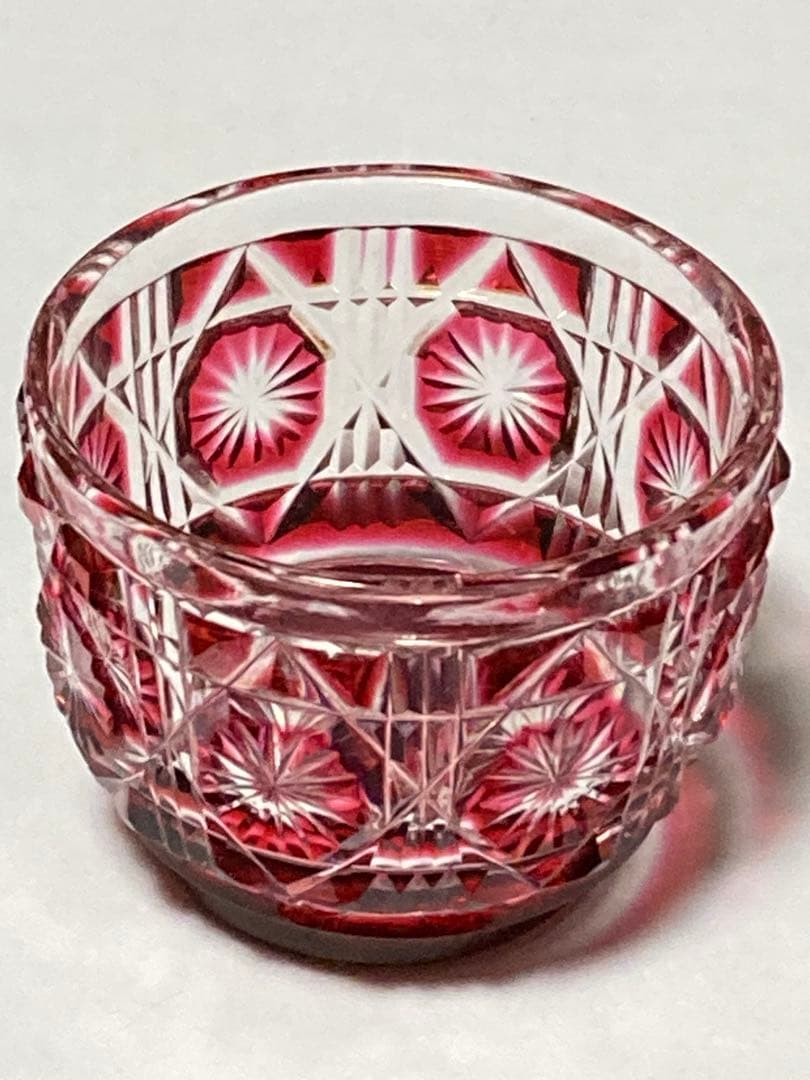 復元　島津　薩摩切子（金赤）