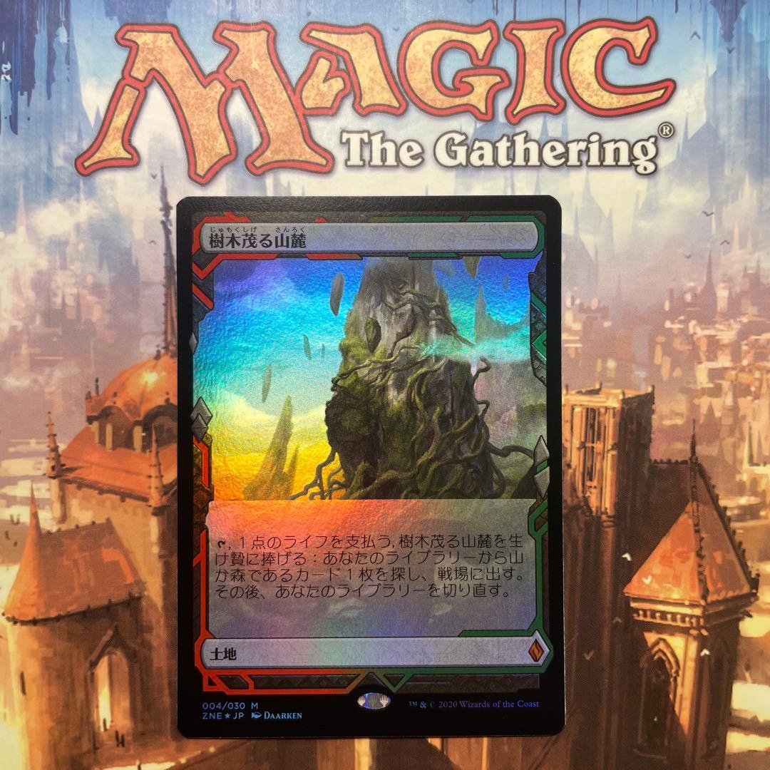 MTG 樹木茂る山麓 エクスペディション日本語版FOIL