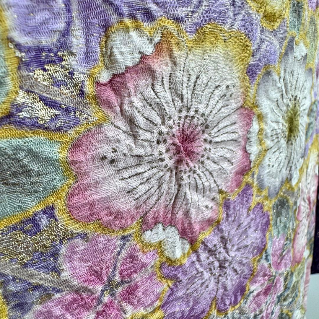 逸品 振袖7点フルセット 辻が花　辻ヶ花　金通し　花絞り　成人式 卒業式　正絹