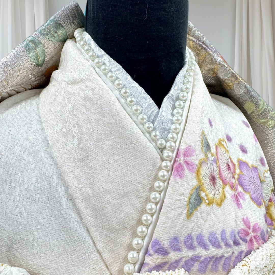 逸品 振袖7点フルセット 辻が花　辻ヶ花　金通し　花絞り　成人式 卒業式　正絹