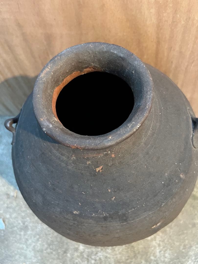 備前焼 古備前 桃山時代大陶印　上作 2耳壺大壺アンティーク風状態が良現状品のみ