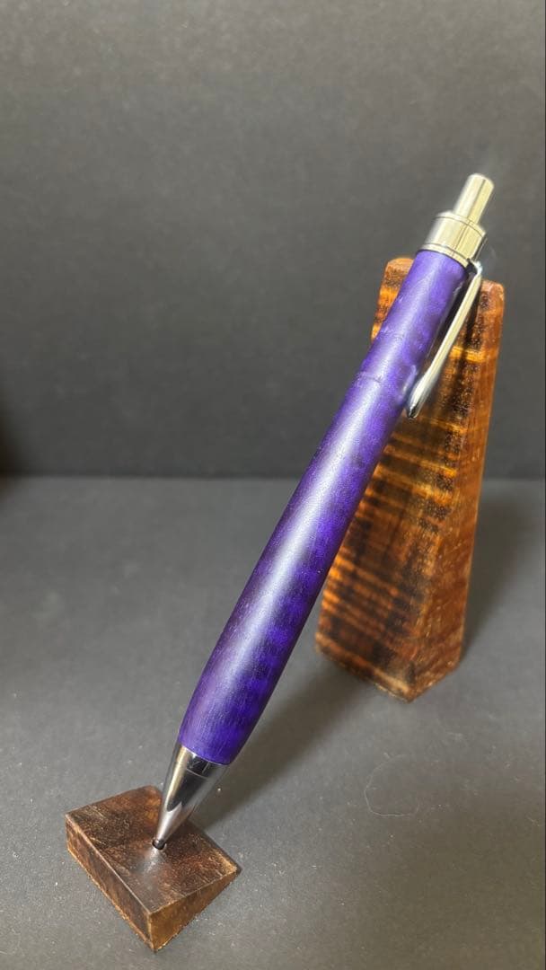 ［栃　縮杢　虎杢　カーリー］ 木軸ペン　木軸　シャーペン　木軸シャーペン