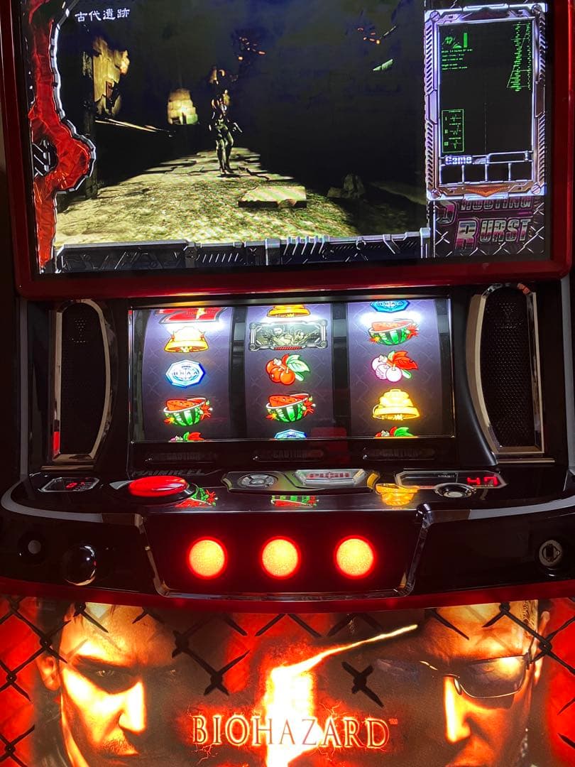 パチスロ実機　Lバイオハザード5 ZE