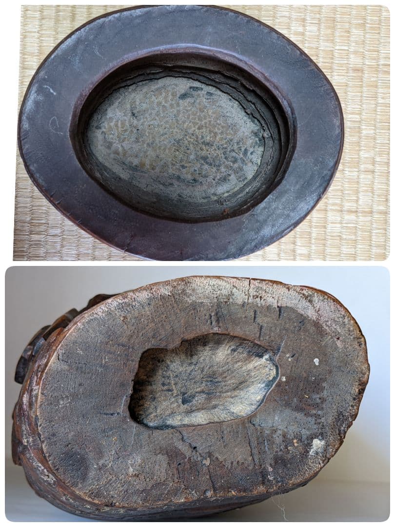 ♦古玩 古美術品 文房四宝 竹根 楼閣山水人物図 筆筒 中国清時代 骨董品書道具