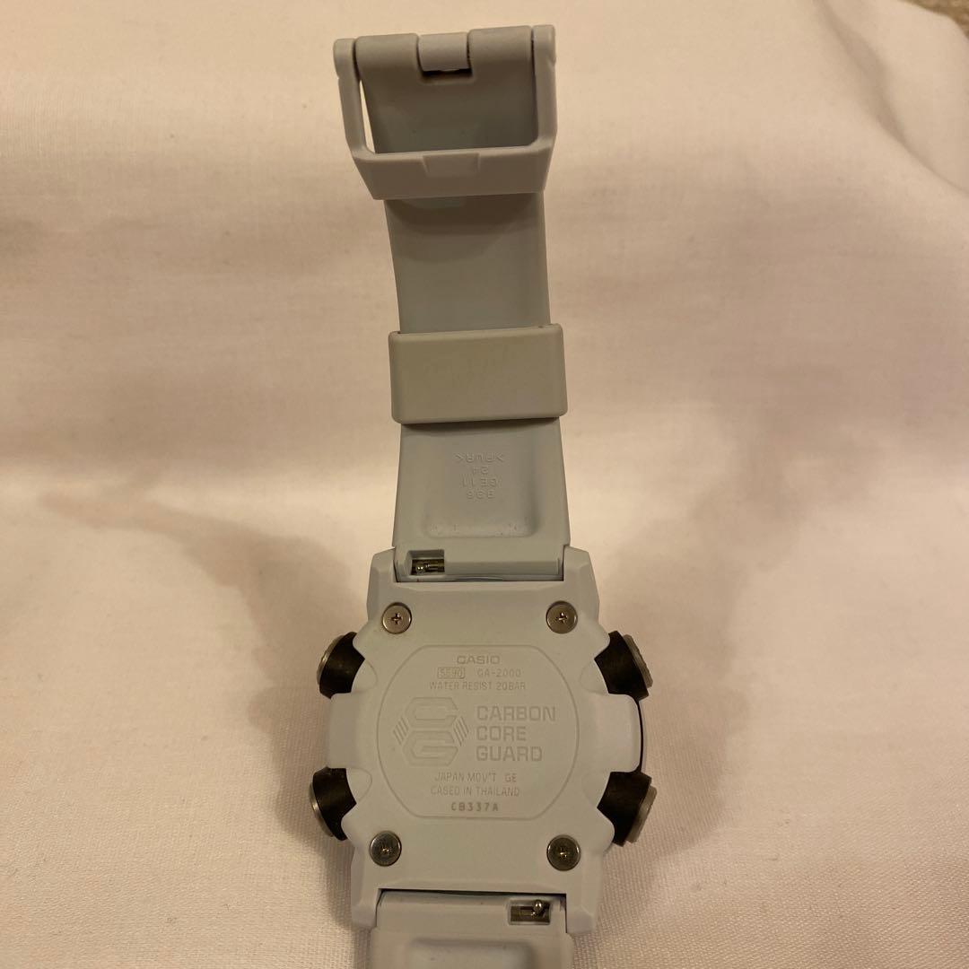 【美品】CASIO G-SHOCK アナデジ腕時計 ライトグレー　箱付き