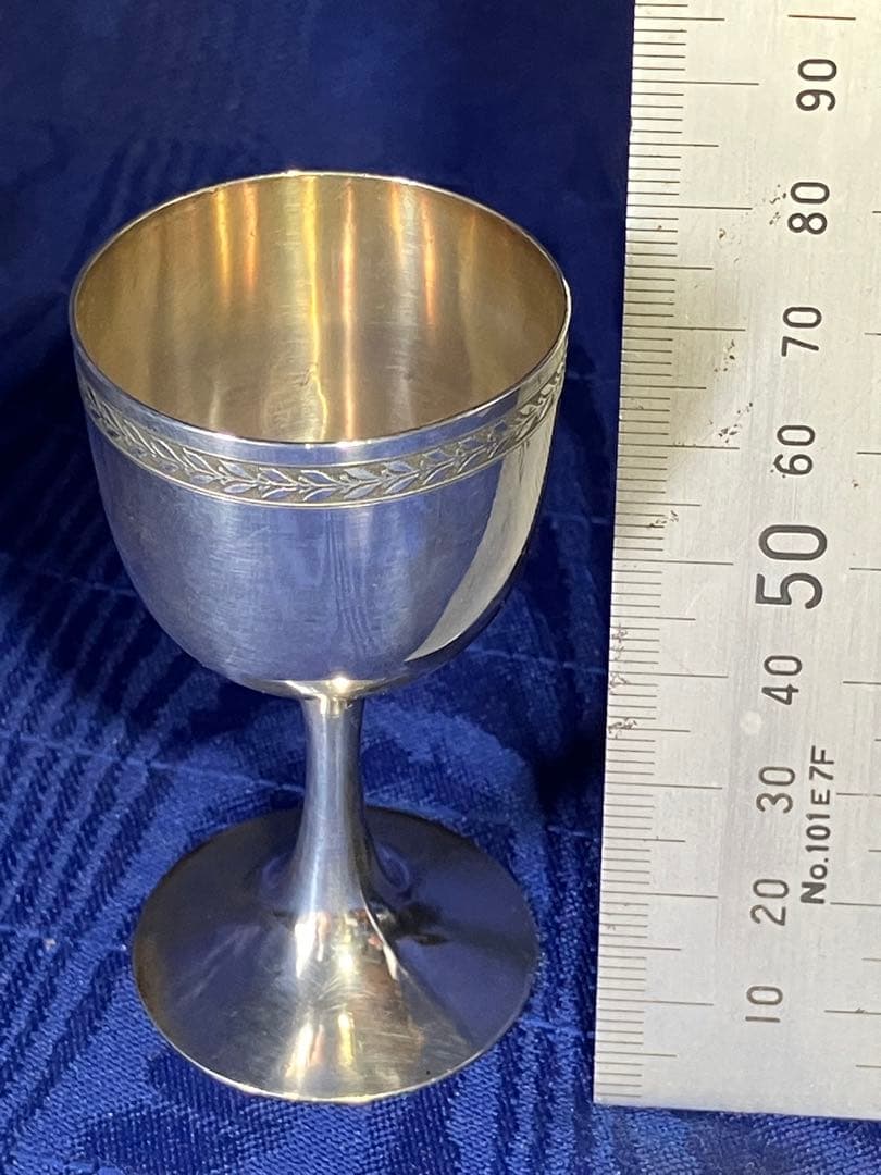 服部時計店　明治大正時代　銀杯　酒器　アンティーク　純銀　燕刻印