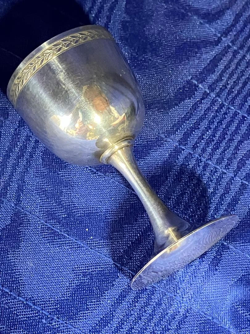 服部時計店　明治大正時代　銀杯　酒器　アンティーク　純銀　燕刻印